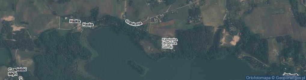 Zdjęcie satelitarne Kamionka (Brodnica Górna) ul.